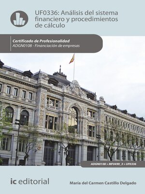 cover image of Análisis del sistema financiero y procedimiento de cálculo. ADGN0108